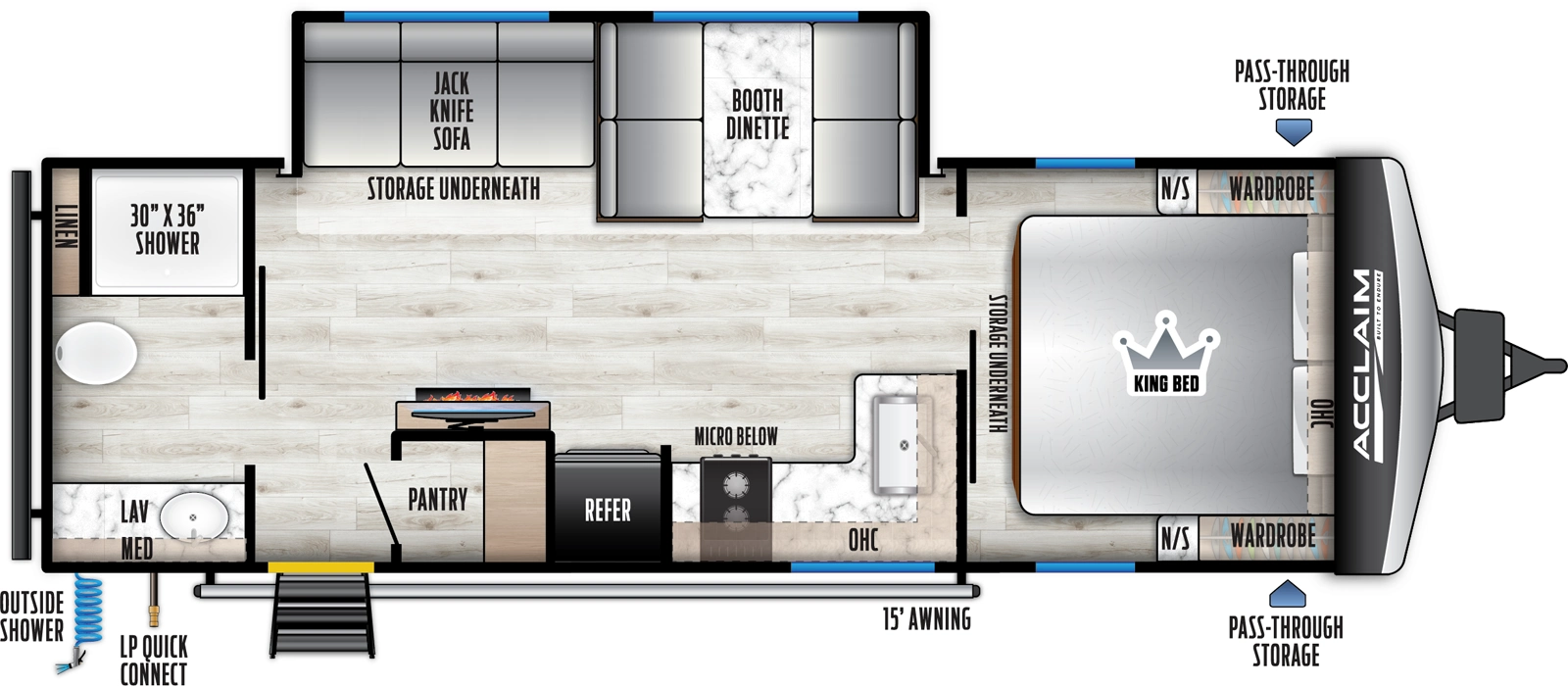 Acclaim 2600RB Floorplan